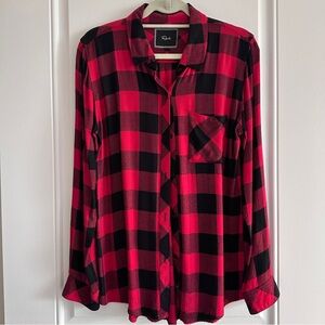 Rails Red and Black Checkered Shirt